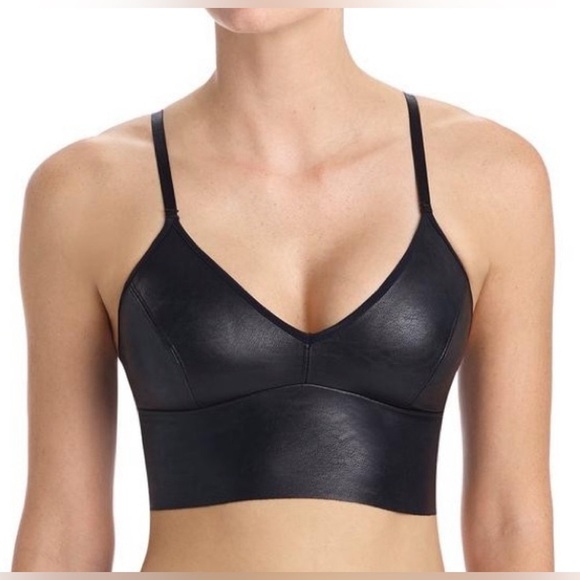 Commando Faux Leather Bralette Top Revolve  – Black – Size Small - Picture 7 of 11